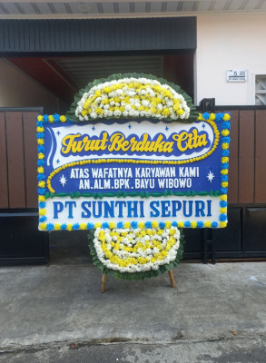Papan Bunga Duka di Bungku Barat